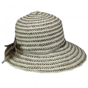 Silver Fever ®  Summer Fancy Sun Hat Fits All Grey Stripes 714983289092 eb-80512664